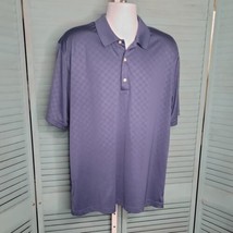Greg Norman Play Dry Polo Collared Shirt ~ Sz XL ~ Short Sleeve ~ Blue - £16.28 GBP