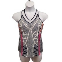 Lucky In Love Womens XS Santa Fe Glow Tank Top Mesh Inset Tennis  Active... - £15.10 GBP