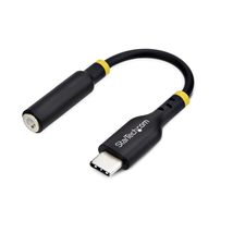 StarTech.com 5in (12.7cm) USB-C to 3.5mm TRRS Headphone/Headset Jack Aud... - $22.29