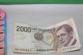 2000 Lire Duemila Banca D&#39;Italia Marconi 1990 Italy Paper Money KA659566C - $9.89
