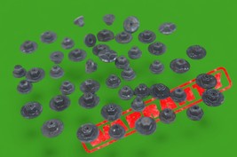 Mercedes undercarriage inner liner hardware plastic nuts 10mm set of 47 pcs - $35.00