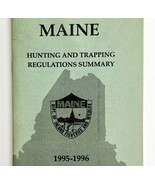 Maine 1995-96 Hunting &amp; Trapping Regulations Vintage 1st Printing Bookle... - $27.34 CAD