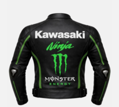 KAWASAKI MONSTER MOTORBIKE LEATHER JACKET CE APPROVED  - $225.00