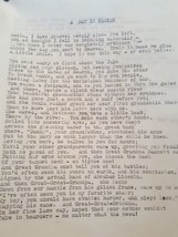 Vintage Orig Wwii Typed Manuscript Carlisle Pa My Son Dave Eliz Crosby War Death - £96.71 GBP