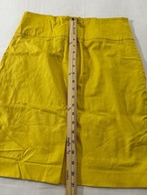 Jules & Leopold Women's Yellow Rear Zip & Slit Pull-On Skirt Size 8 Waist 30" image 10