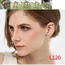 L120 Fashion earrings jewelry big windmill full drill middle dot beaded double f - £59.76 GBP
