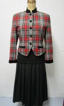 Vintage Pendleton Short Jacket Edwardian Tartan Highland Outlander Plaid 4P 36&quot; - £31.62 GBP