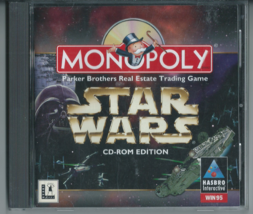  Star Wars Monopoly CD-ROM Edition (PC CD-ROM, 1998 w/ Manual, Works Great)  - £8.32 GBP