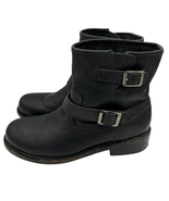 Freebird by Steven Charles Handcrafted Distress Leather Mens Boots Black... - $202.22 CAD