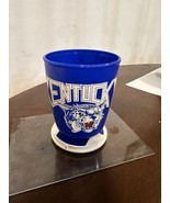 Vintage Kentucky Wildcats UK Blue Plastic Coffee Mug Trip Sip - $8.33 CAD
