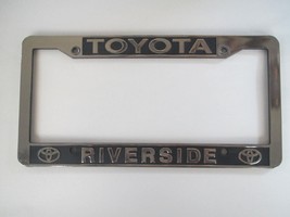 Toyota Riverside License Plate Frame Dealership Plastic - $17.60