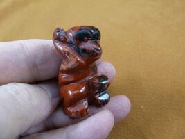 (Y-MON-570) Red rainbow jasper MONKEY APE gemstone monkeys STONE zoo mon... - $284.81 MXN