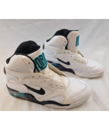 Size 10 Nike Air Force 180 Mid White Grey Emerald MISSING laces, inner s... - $89.09