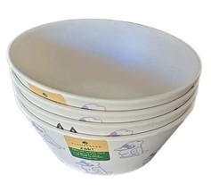 Zak Designs ~ Four (4) Melamine ~ BLUEY ~ 6&quot; Dia. Cone Shaped Bowls ~ Pu... - $39.29 CAD