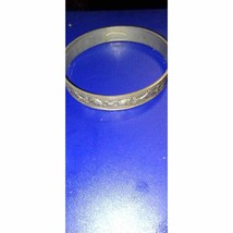 Gorgeous Whiting Davis silver decorated bangle bracelet - £34.91 GBP
