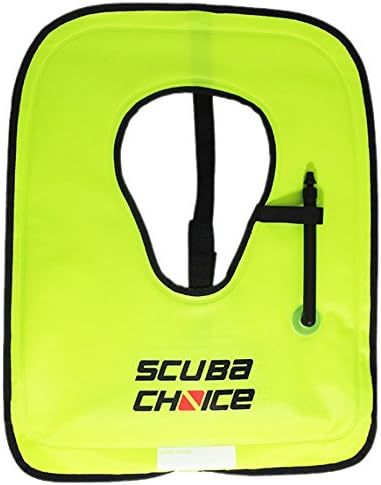 Scuba Choice Adult Neon Yellow Snorkel Vest With Name Box, X-Large - $34.97