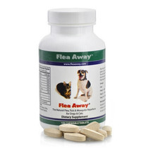 Flea Away Natural Flea, Tick, Mosquito Repellent for Dogs and Cats, 100 Chewable - £23.53 GBP