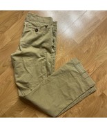 American Eagle Pants Mens Brown Khaki Straight Chino Slacks Mens 31x32 - £9.35 GBP