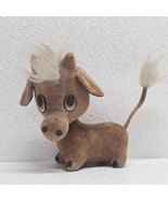 Kamar Japan 1969 Vintage Sawdust Stuffed Animal Brown Cow - $29.60
