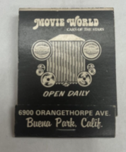 Movie World Cars of the Stars Matchbook Buena Park CA  1970&#39;s - £4.42 GBP