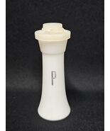 Tupperware Salt &amp; Pepper Shakers Hourglass Small 4&quot; Vintage Retro PEPPER... - $28.56 CAD