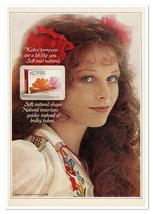 Kotex Tampons Soft &amp; Natural Blue-Eyed Beauty Vintage 1972 Full-Page Mag... - £7.58 GBP