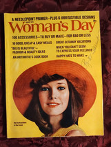 WOMANS DAY Magazine August 1973 Needlepoint Primer Accessories To Make  - £12.80 GBP
