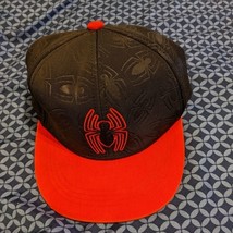 Marvel Spider-Man Snapback Baseball Hat Boys Black/Red One Size Fits Most - £3.93 GBP