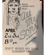 1970s All My Sons Melrose MA Community Players Program - £11.46 GBP