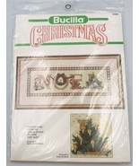 Bucilla Christmas Festive Noel 82600 Cross Stitch Kit 8&quot; x 20&quot; New Sealed - $9.49