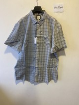 RIVER ISLAND Men&#39;s Grey Checked Shirt UK Extra Large XL (ph242) - £43.63 GBP