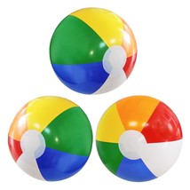 16&#39;&#39; Beach Balls For Kids - 3 Pack Beach Ball Bulk Inflatable Pool Beach Balls B - £11.34 GBP