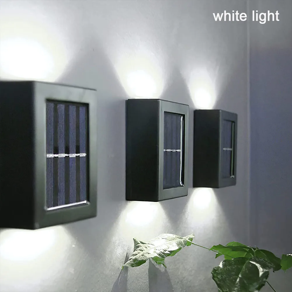 Smart Solar Outdoor Waterproof Up and Down  Solar Wall Lamp Solar Light for Gard - $177.21