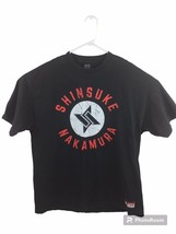 Shinsuke Nakamura T- Shirt Men&#39;s XL Short Sleeve Black Crew Neck Cotton WWE WWF - £8.20 GBP