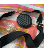 Quilted faux leather sling bag/pochette - $13.72