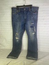 Levis 510 Jeans Mens Distressed Denim Jeans Blue 38 x 32 - £19.38 GBP