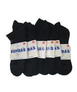 5 Pack Bombas Women&#39;s &amp; Men&#39;s Black Ankle Socks Cushioned Size Large - $399.29 MXN