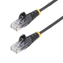 StarTech.com 9in Black Slim CAT6 Ethernet Cable, Snagless RJ45, LSZH, 28... - $11.94