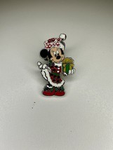 Disney Pin ✿ Santa Minnie Hat Christmas Dress Gift Jewels Mrs Claus 2008 - $7.69