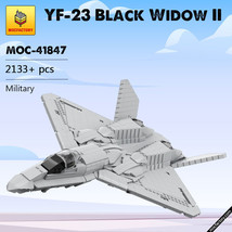 YF-23 II Fighter with Stand Model Building Blocks Set Military MOC Brick Toys - £129.26 GBP