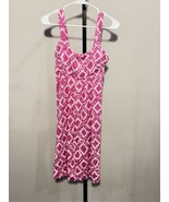 Fresh Produce Dress Size Small Pink Sleeveless A-Line Modal Cotton Stretch - £19.17 GBP