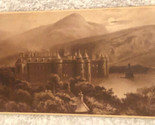 Old Castle And Moat Victorian Trade Card Mountains Black And White  VTC 3 - £7.73 GBP
