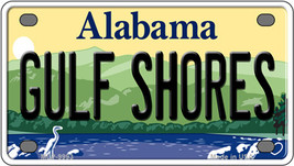 Gulf Shores Alabama Novelty Mini Metal License Plate Tag - $14.95