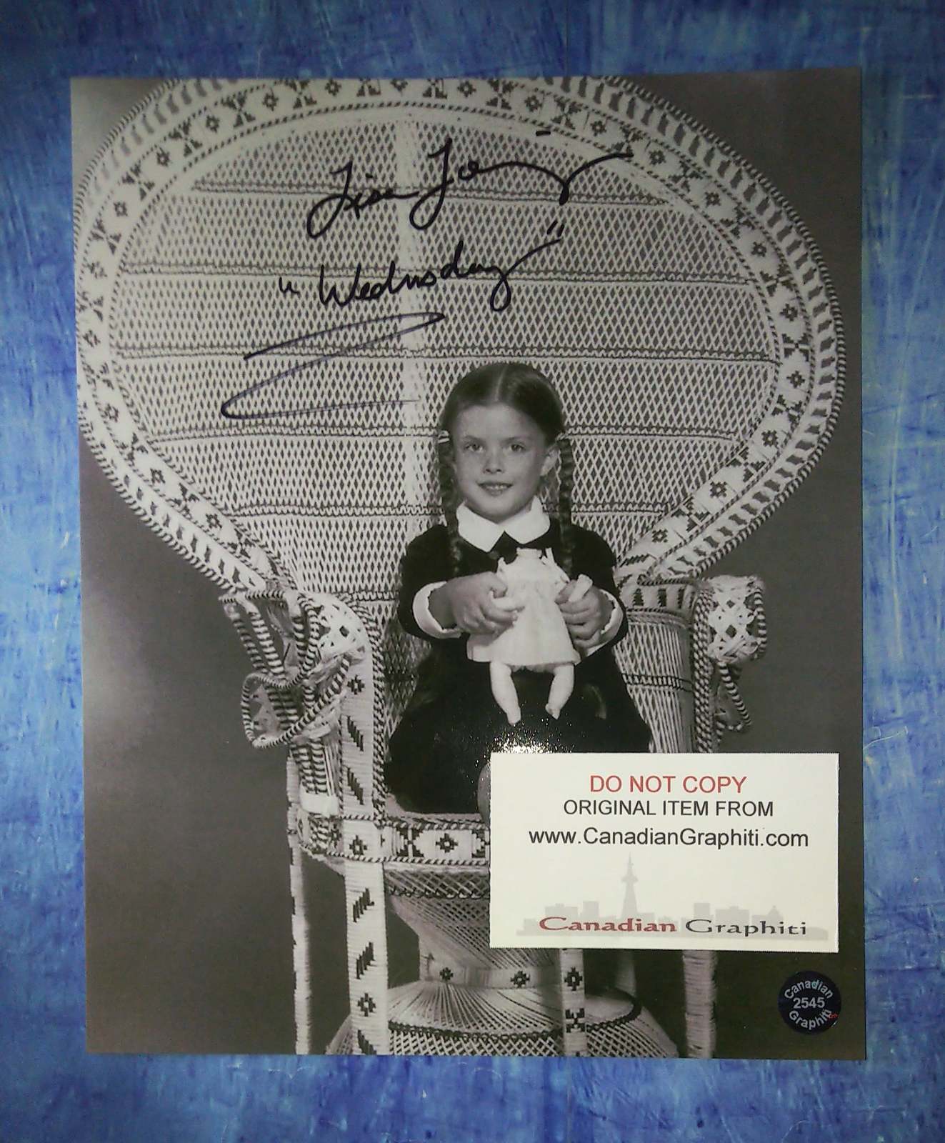 Primary image for Lisa Loring Hand Signed Autograph 8x10 Photo Wednesday Addams