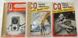Lot of 3 - CQ The Radio Amateur&#39;s Journal Magazines 1950, 1952, 1953 - $6.79