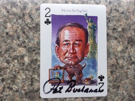 PAT BUCHANAN Signed POLITICARD 2004 - Comic Caricatures - Political Cards - $67.84 CAD