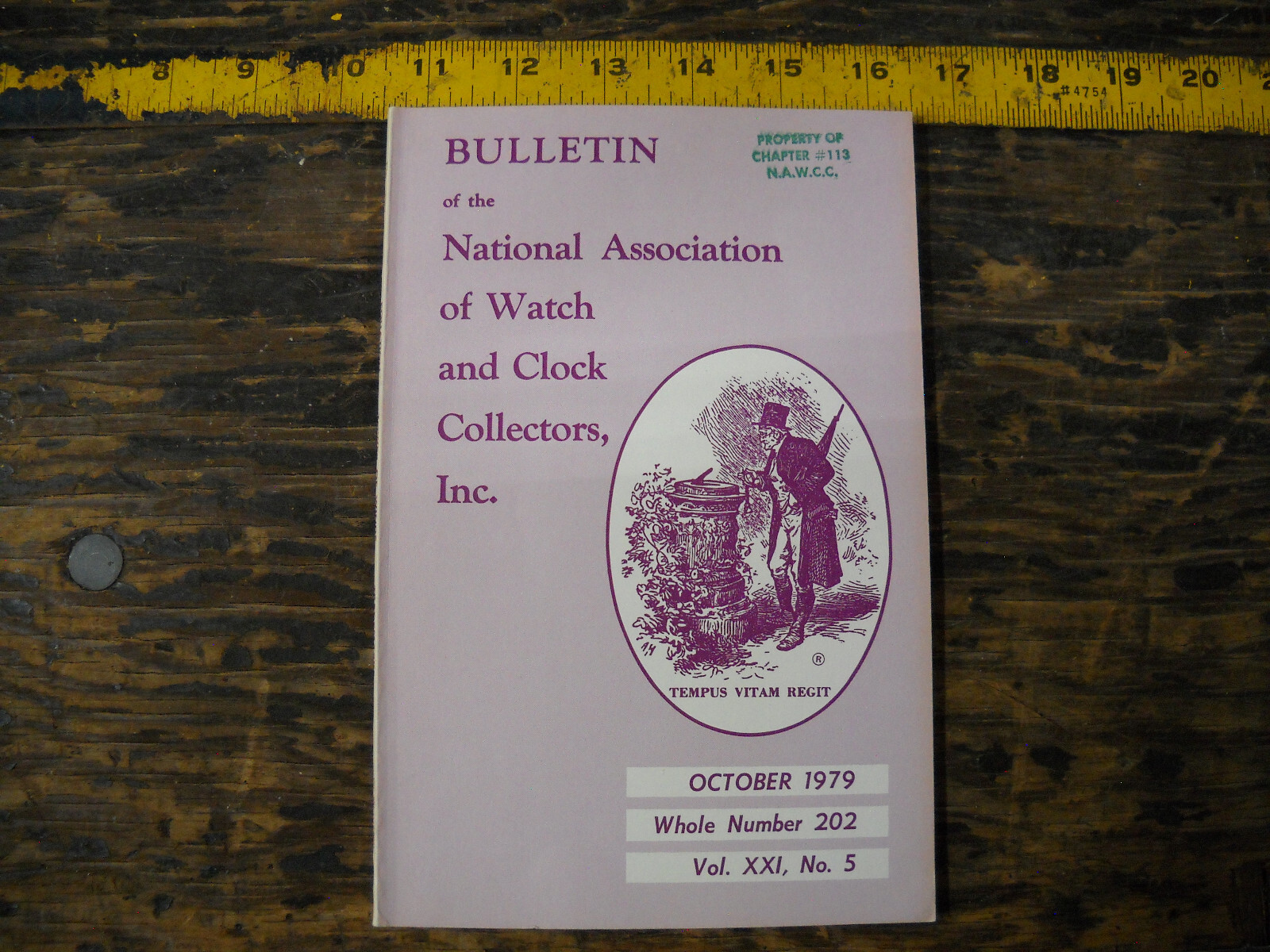 NAWCC Bulletin October 1979 An Early European Water Clock, Eli Terry&#39;s E... - $9.85