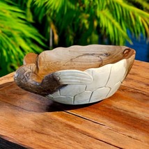 Wooden Bowl Wood Fruit Bowl Turtle Decoration Basket Acacia - $2,546.29 MXN