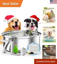 Pet-Approved 304 Stainless Steel Water Fountain - 7L for Large Dogs &amp; Cats - $1,120.91 MXN