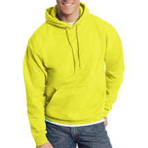 Hanes Mens Hooded Sweatshirt Safety Green Orange ANSI Hoodie S-3XL NEW - $17.99+